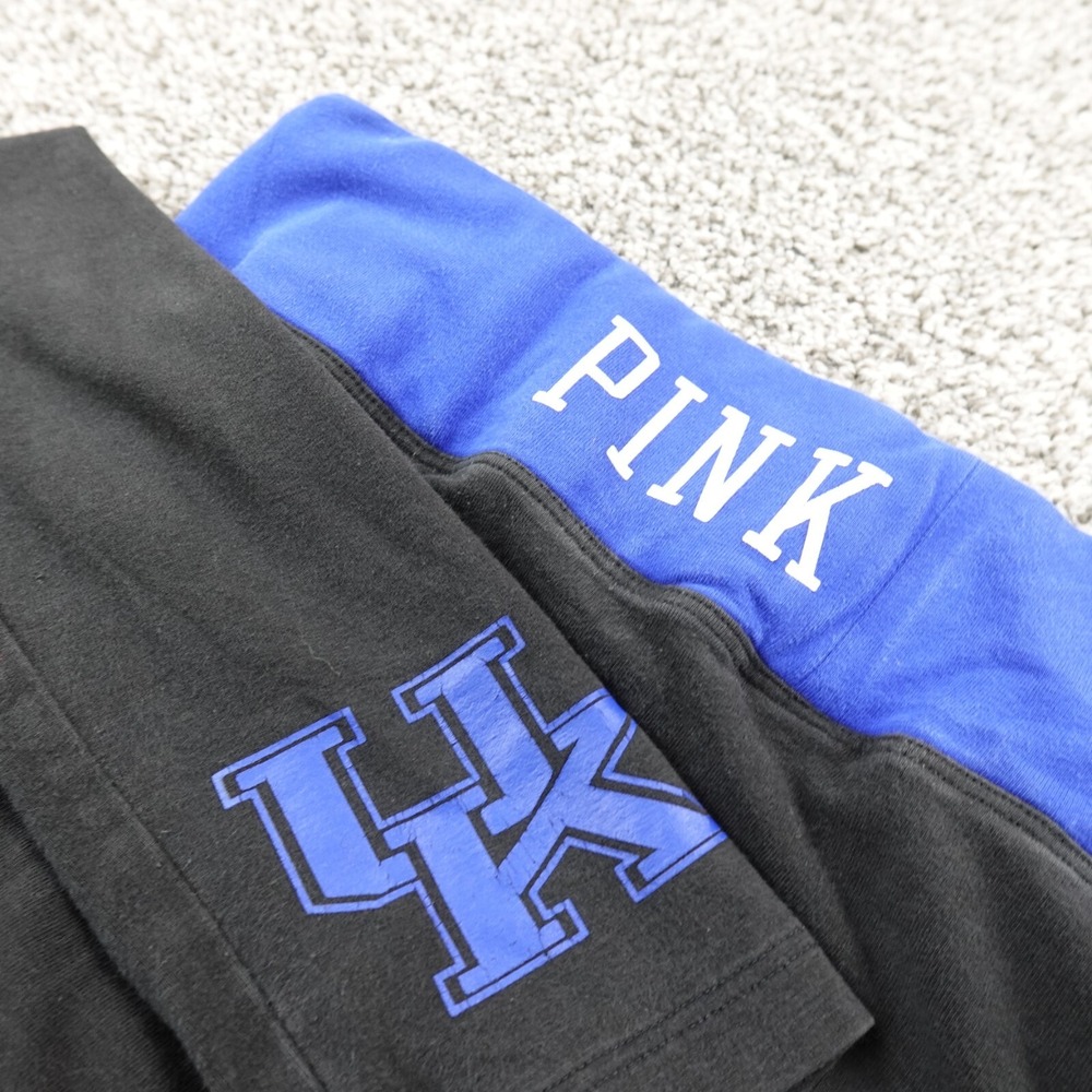 Kentucky Wildcats Leggings Womens S Black PINK Victoria Secret Yoga Pants UK Y2K